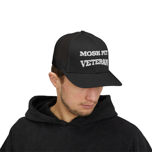 mosh pit veteran stitched cap