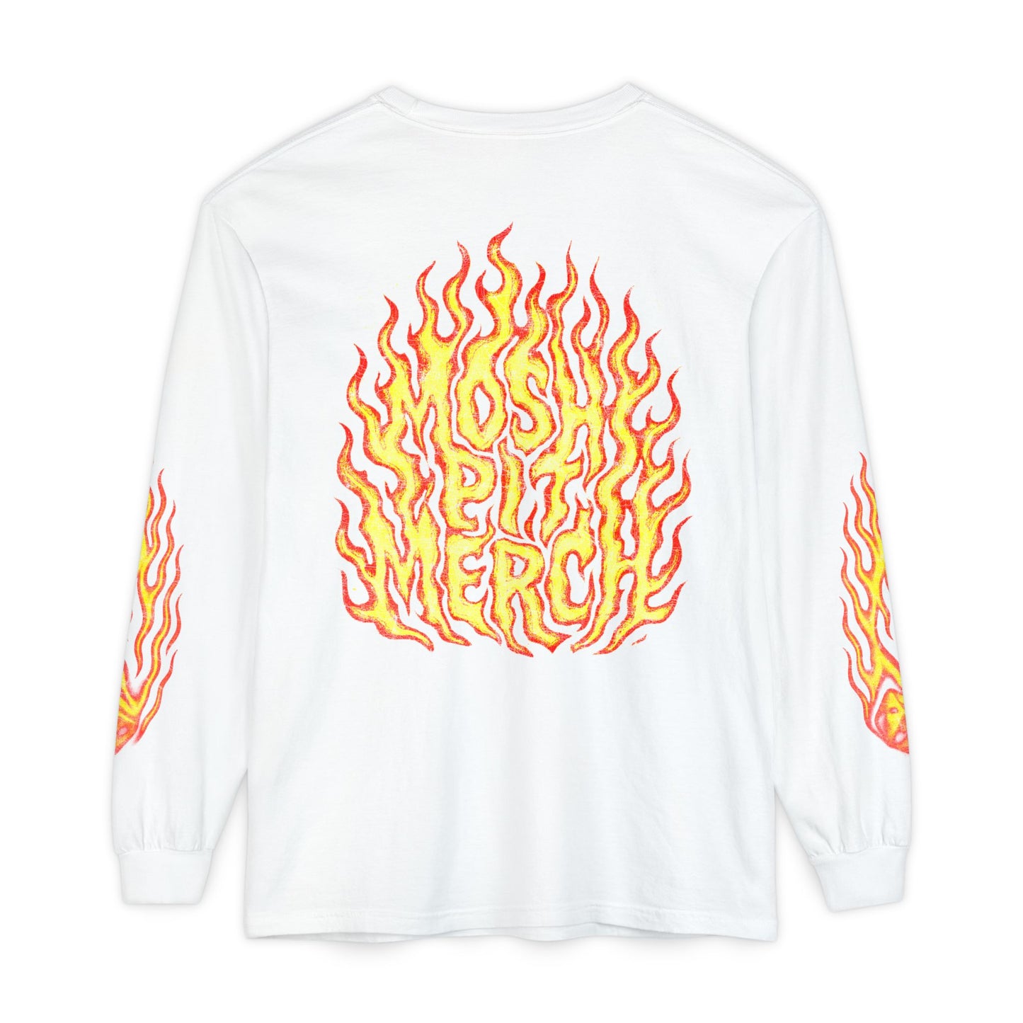 Flame Graphic Long Sleeve T-Shirt - Unisex Fire Merch