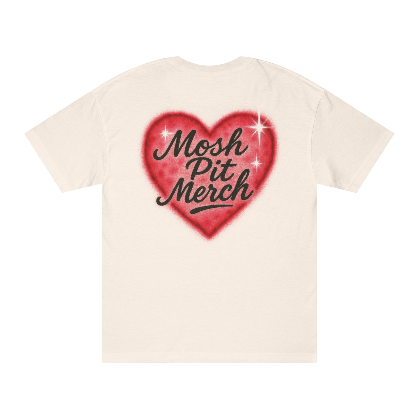 airbrushed heart logo tee