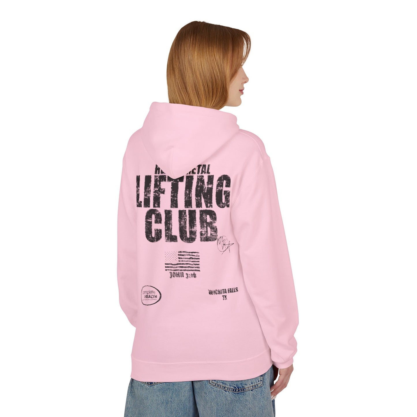 heavy metal lifting club hoodie
