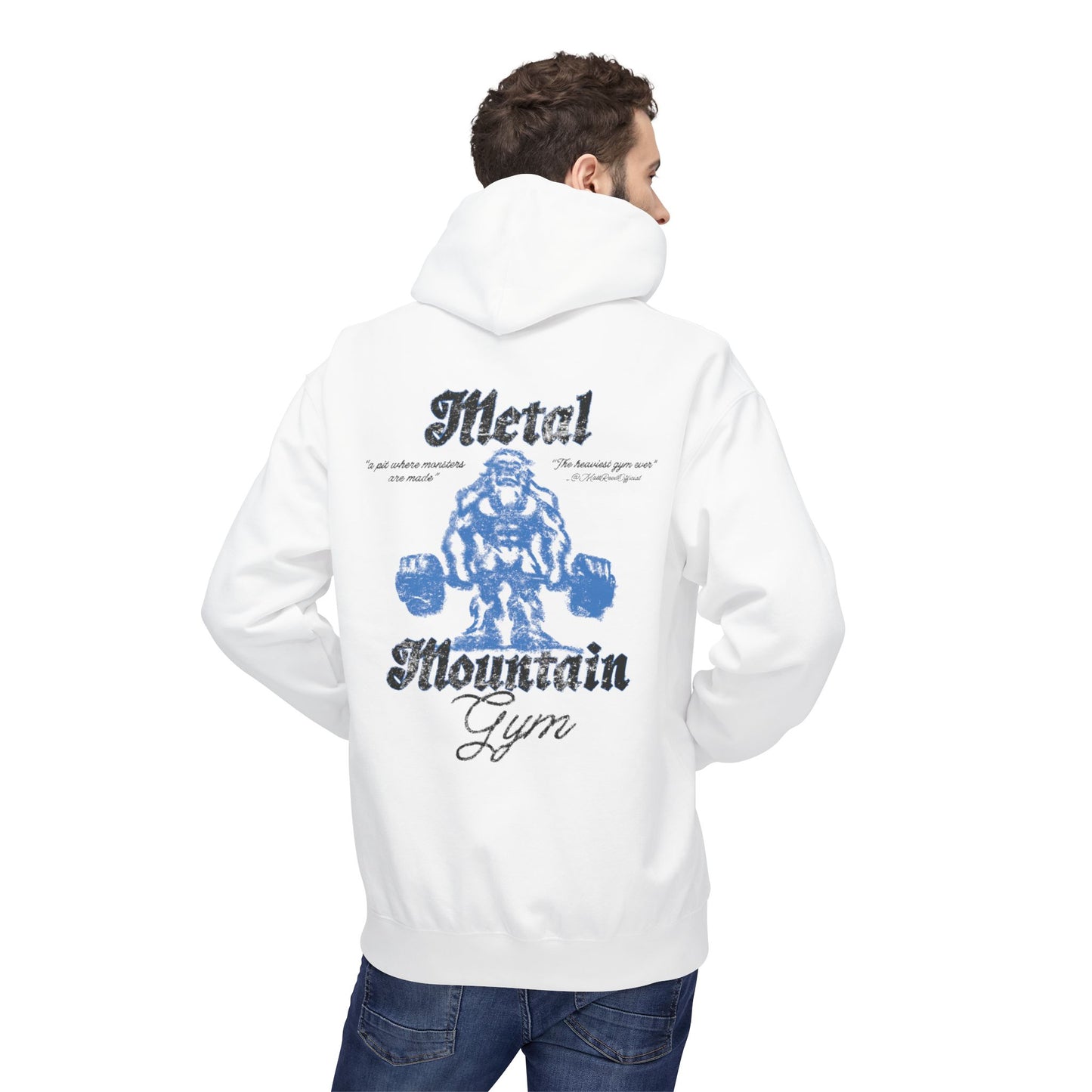metal mountain gym hoodie