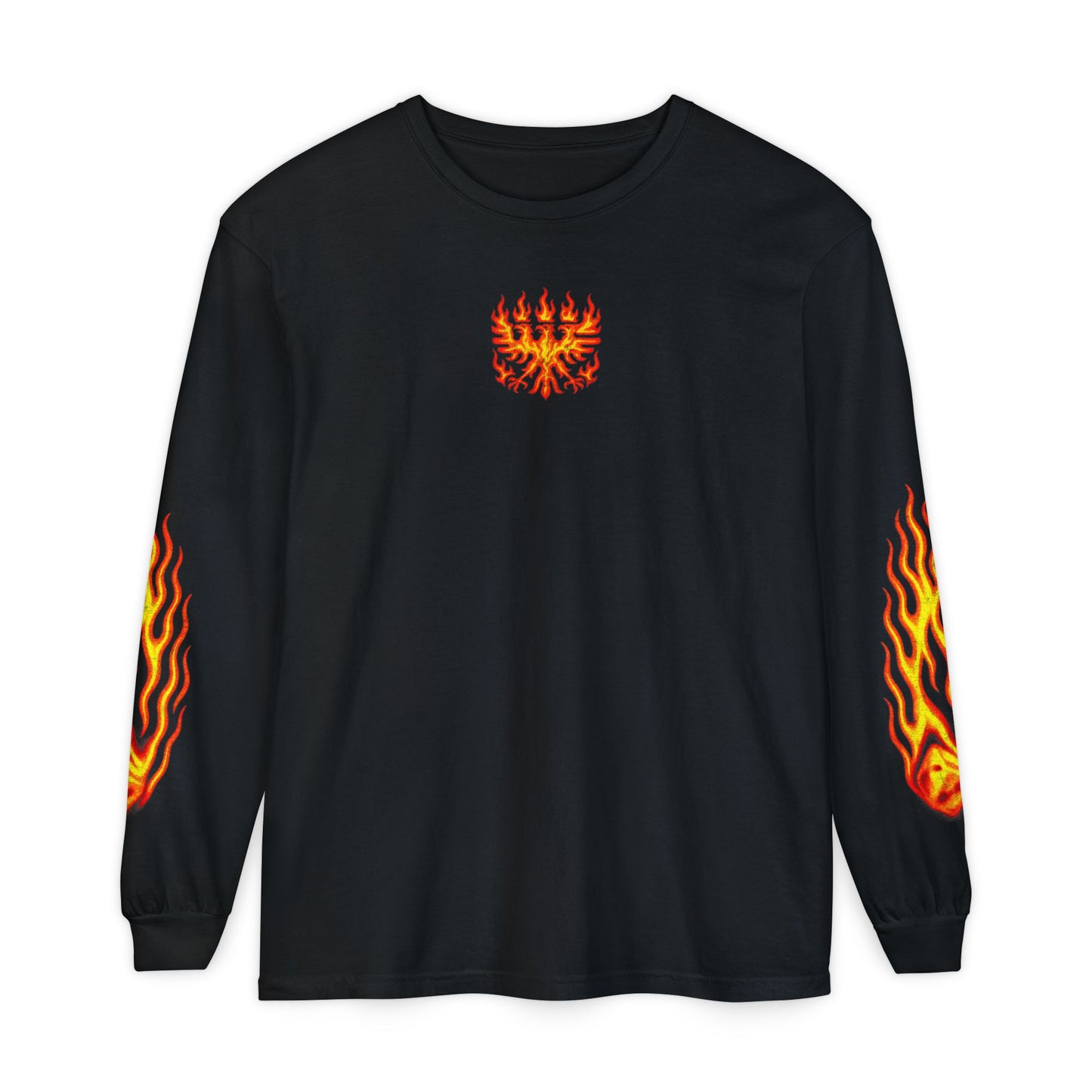Flame Graphic Long Sleeve T-Shirt - Unisex Fire Merch