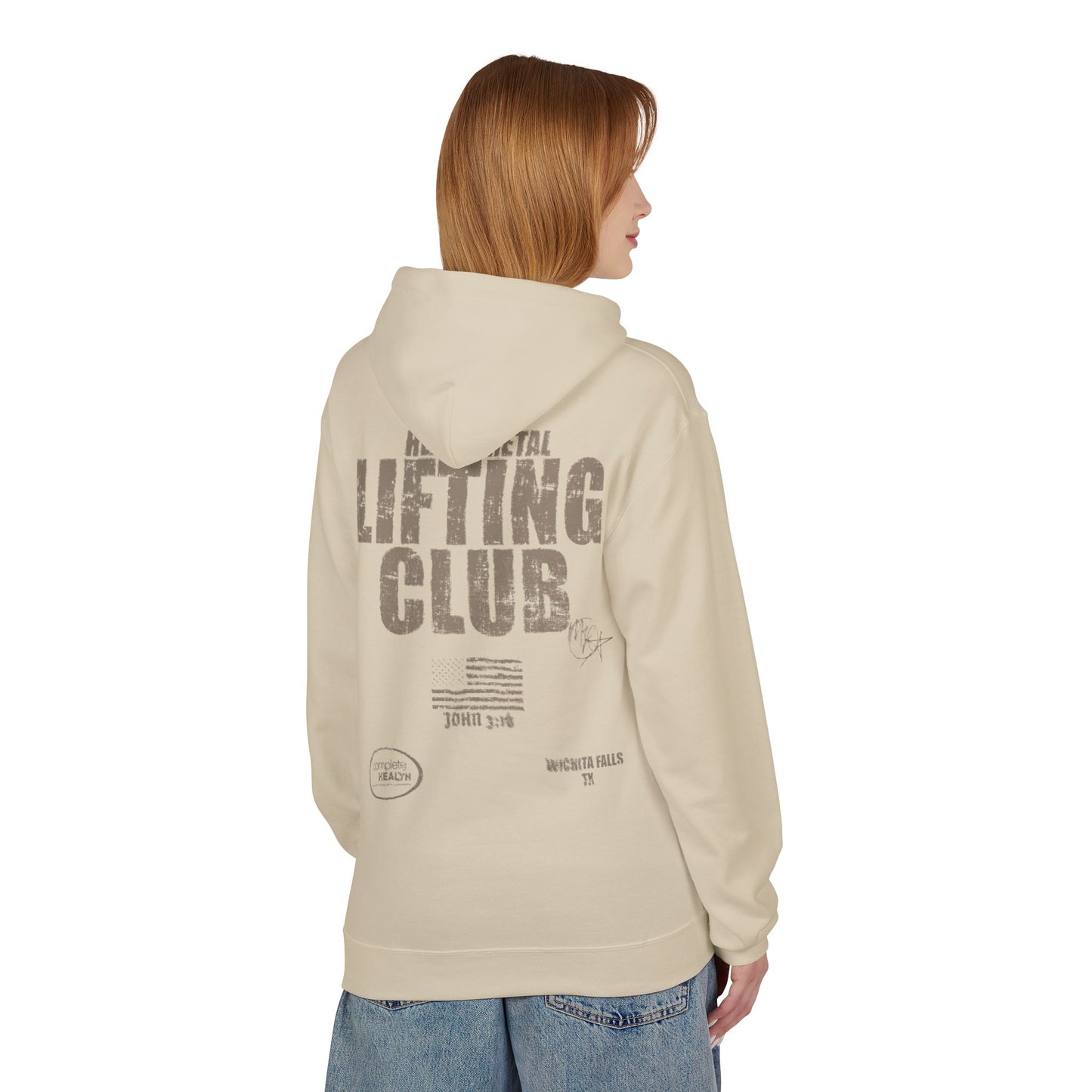 heavy metal lifting club hoodie