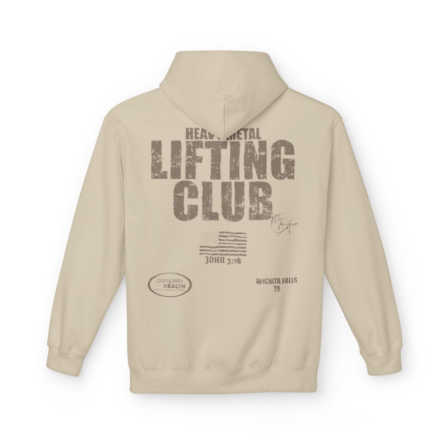 heavy metal lifting club hoodie
