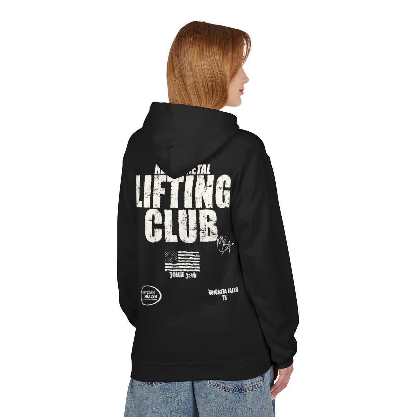heavy metal lifting club hoodie