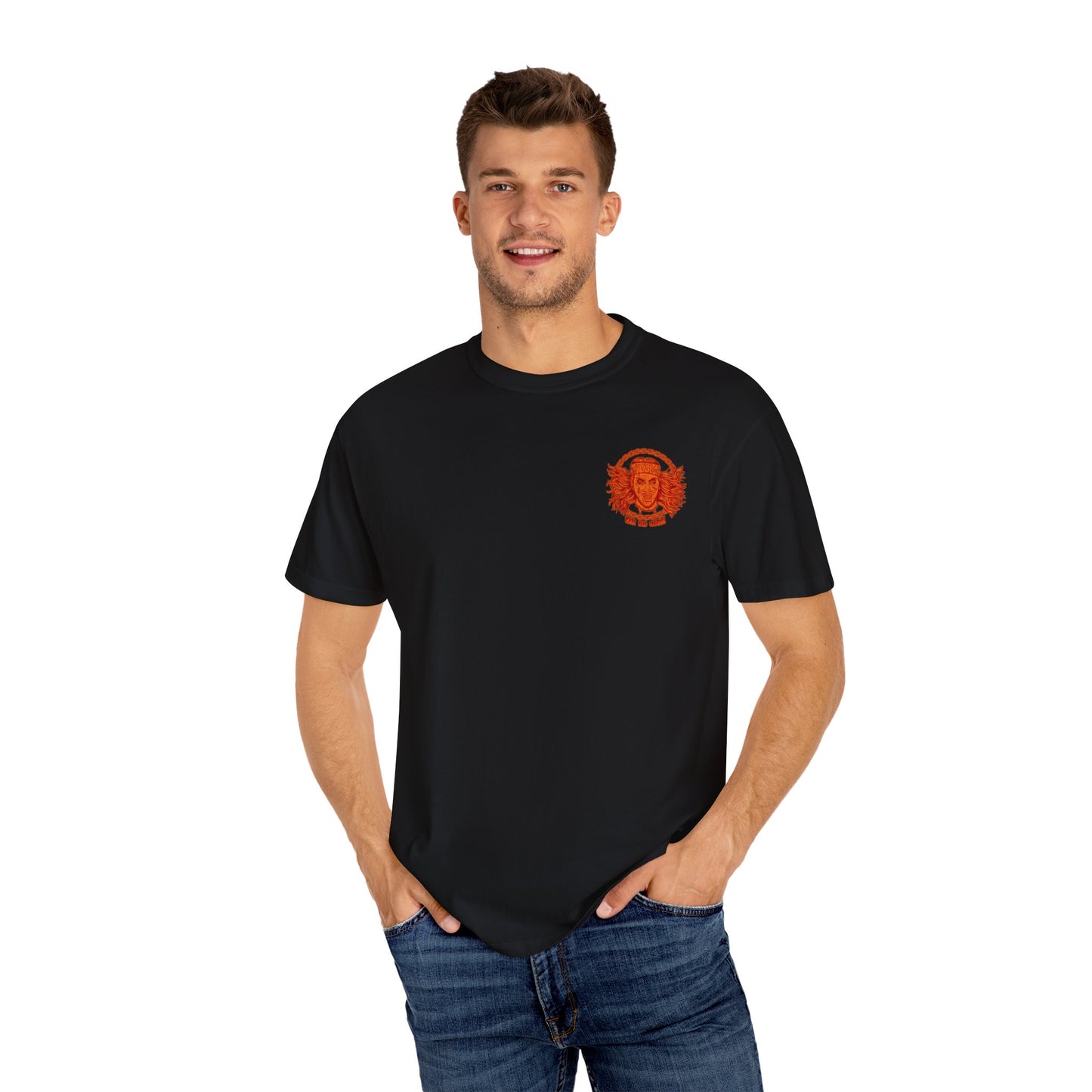 hell raised heaven claimed tee