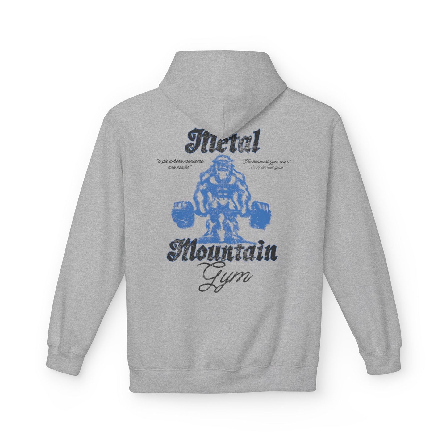 metal mountain gym hoodie
