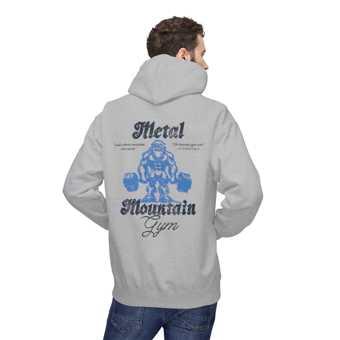 metal mountain gym hoodie