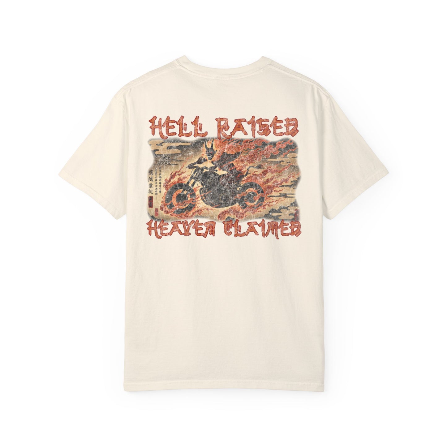 hell raised heaven claimed tee