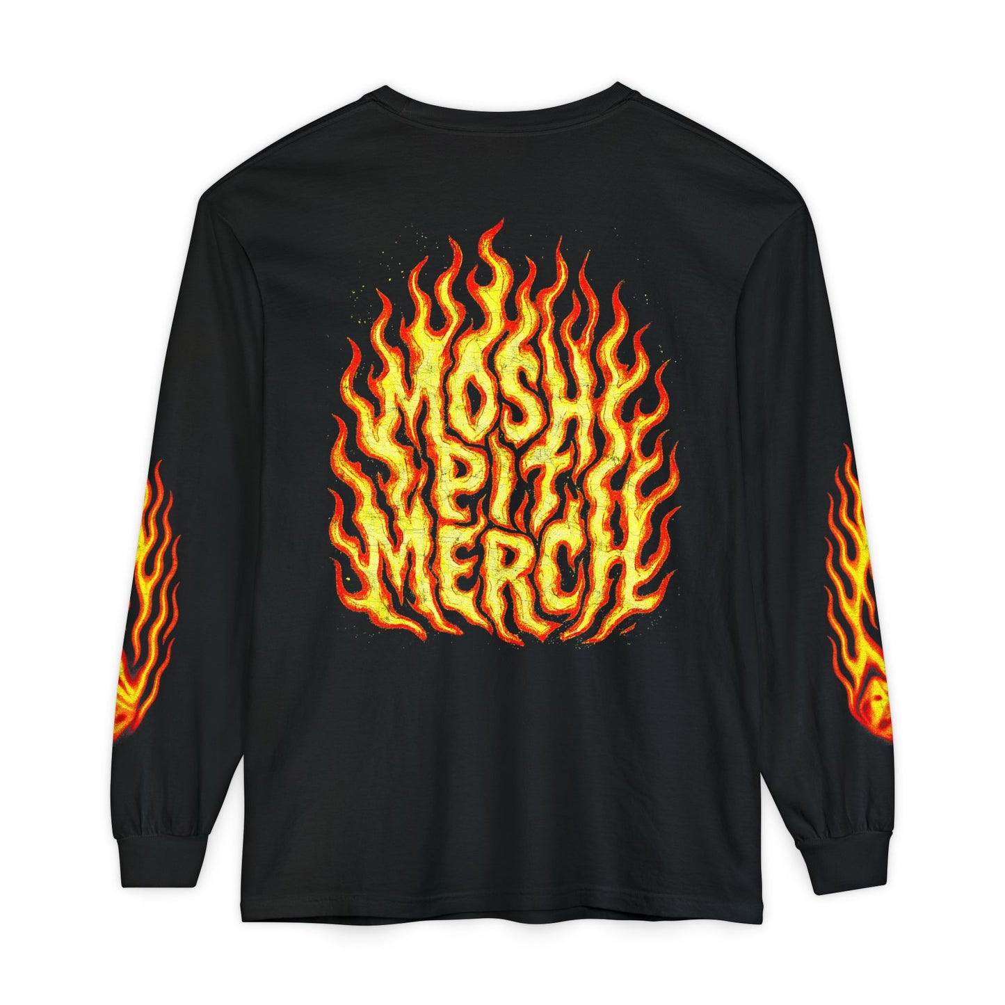 Flame Graphic Long Sleeve T-Shirt - Unisex Fire Merch