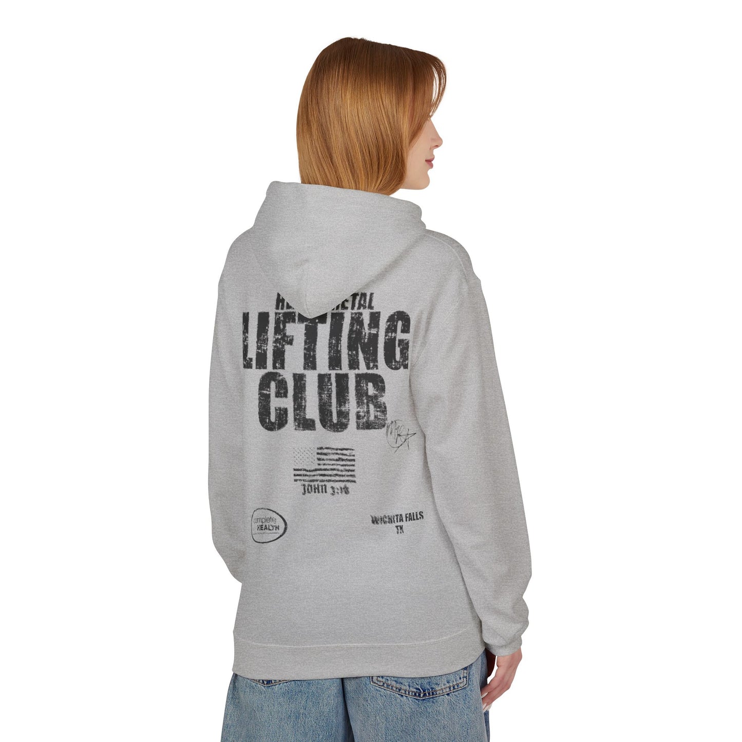 heavy metal lifting club hoodie