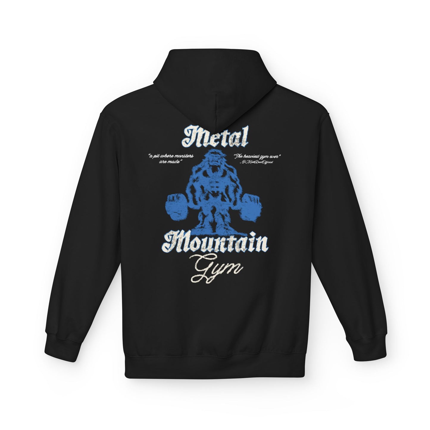 metal mountain gym hoodie