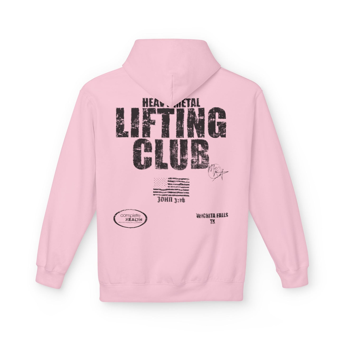heavy metal lifting club hoodie